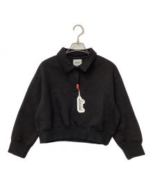 Local Golf（ローカルゴルフ）の古着「Basic Cropped L/S POLO SWEAT」｜ブラック