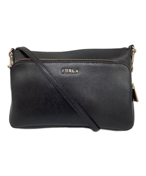 FURLA（フルラ）FURLA (フルラ) ロイヤルミニショルダーバッグ ブラックの古着・服飾アイテム