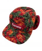 SUPREMEシュプリーム）の古着「Roses Sherpa Fleece Earflap Camp Cap」｜レッド