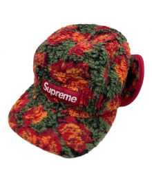 SUPREME（シュプリーム）の古着「Roses Sherpa Fleece Earflap Camp Cap」｜レッド