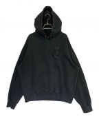 SUPREMEシュプリーム）の古着「Overdyed S Logo Hooded Sweatshirt」｜グレー