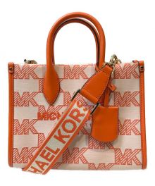 MICHAEL KORS（マイケルコース）の古着「MIRELLAトップジップスモール トート 2WAY」｜オレンジ