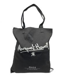 MARGARET HOWELL（マーガレットハウエル）の古着「50TH LOGO BAG  50thロゴバッグ」｜チャコールグレー