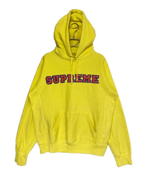 SUPREME（シュプリーム）SUPREME (シュプリーム) Cord Collegiate Logo Hooded Sweatshirt イエロー サイズ:Sの古着・服飾アイテム