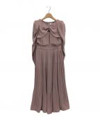 HER LIP TOハーリップトゥ）の古着「La Rochelle Pleated Dress」｜モーヴピンク