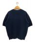 6(ROKU) BEAUTY&YOUTH (ロク ビューティーアンドユース) Milano rib short sleeve knit ネイビー サイズ:-：5000円