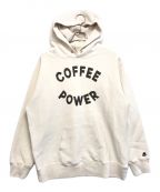 TACOMA FUJI RECORDSタコマ フジ レコード）の古着「COFFEE POWER HOODIE」｜アイボリー