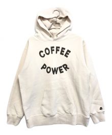 TACOMA FUJI RECORDS（タコマ フジ レコード）の古着「COFFEE POWER HOODIE」｜アイボリー