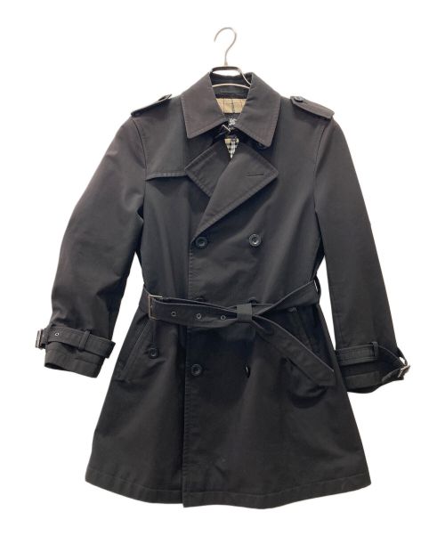 BURBERRY BLACK LABEL（バーバリーブラックレーベル）BURBERRY BLACK LABEL (バーバリーブラックレーベル) トレンチコート ブラック サイズ:Mの古着・服飾アイテム