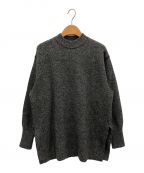 BATONERバトナ―）の古着「FLEECE WOOL BACK LOOP MOCK NECK TUNIC」｜ブラック