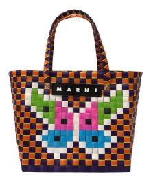 MARNI（マルニ）の古着「フラワーバスケット」｜パープル×オレンジ