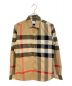 BURBERRY（バーバリー）の古着「コットンポプリンバーバリーチェックシャツ」｜ベージュ