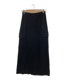 EVERYDAY I LIKE.（エヴリデイ アイ ライク）の古着「Warm Sweat Cargo Skirt」｜ブラック