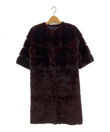 DAMA collection×SAGA FURS（ダーマコレクション×サガファーズ）の古着「ホワイトミンクコート」｜ボルドー