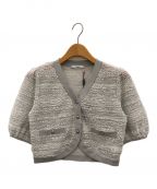 Reneルネ）の古着「Tweedy Knit Cardigan」｜グレー