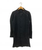 D.HYGENディーハイゲン）の古着「Slub Wool Knite Long Cardigan」｜グレー