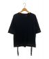 D.HYGEN（ディーハイゲン）の古着「Soft Cotton Jersey Zip-Open T-Shirt」｜ブラック