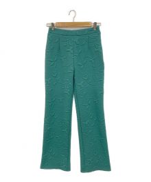 Ameri（アメリ）の古着「MATELASSE SLIM PANTS」｜グリーン