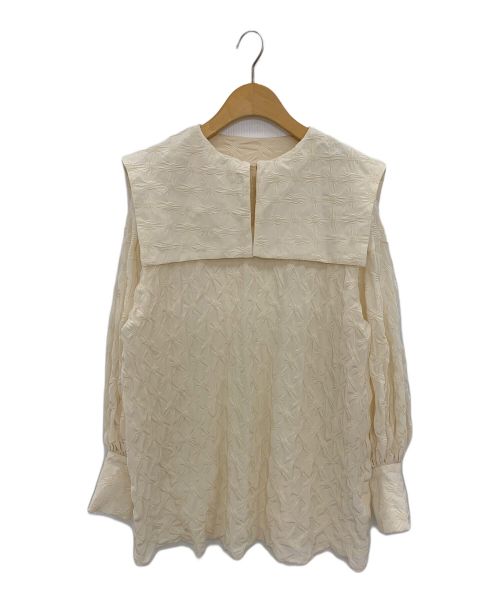 acka（エーシーケーエー）Acka (エーシーケーエー) quilting blouse アイボリー サイズ:Fの古着・服飾アイテム