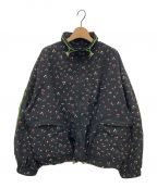 little sunny biteリトルサニーバイト）の古着「floral nylon jacket」｜ブラック