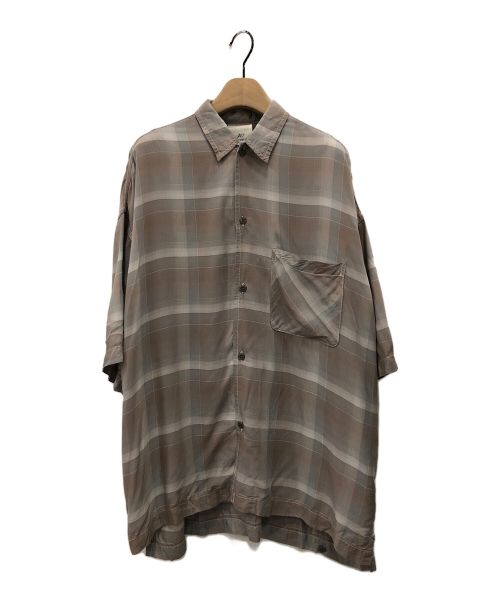 REMI RELIEF（レミレリーフ）REMI RELIEF (レミレリーフ) L'Appartement (アパルトモン) CHECK 2WAY SHIRT ベージュ サイズ:Fの古着・服飾アイテム