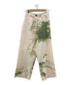 Vivienne Westwood RED LABELヴィヴィアンウエストウッドレッドレーベル）の古着「GRASS STAIN パンツ」｜ホワイト