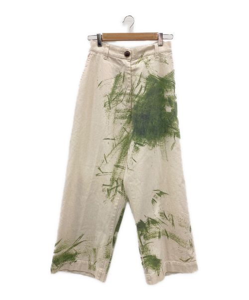 Vivienne Westwood RED LABEL（ヴィヴィアンウエストウッドレッドレーベル）Vivienne Westwood RED LABEL (ヴィヴィアンウエストウッドレッドレーベル) GRASS STAIN パンツ ホワイト サイズ:00の古着・服飾アイテム