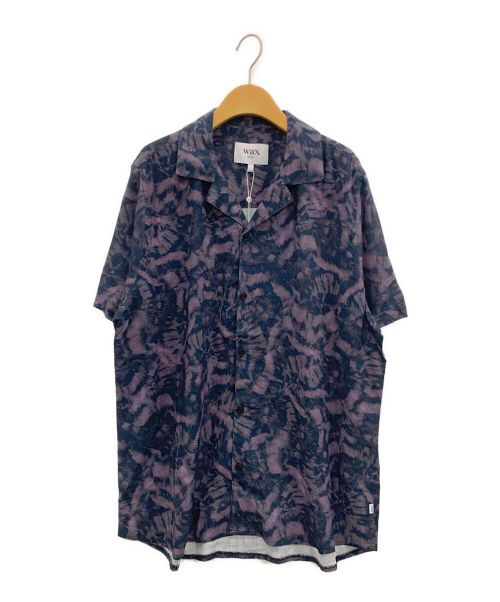 WAX LONDON（ワックスロンドン）wax london (ワックスロンドン) DIDCOT SS SHIRT TIE-DYE パープル サイズ:Lの古着・服飾アイテム