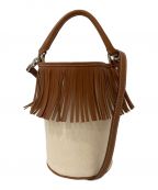 AYAKOアヤコ）の古着「Fringe Bucket Bag」｜ブラウン