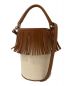 AYAKO（アヤコ）の古着「Fringe Bucket Bag」｜ブラウン