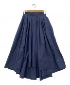 MADISON BLUEマディソンブルー）の古着「TUCK VOLUME SKIRT（タックボリュームスカート）」｜ネイビー