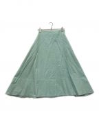 MADISON BLUEマディソンブルー）の古着「MI-MOLLET FLARE SKIRT PASTEL」｜ライトグリーン