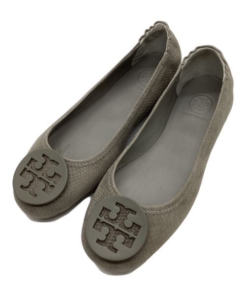 TORY BURCH（トリーバーチ）TORY BURCH (トリーバーチ) バレエシューズ グレー サイズ:5.5の古着・服飾アイテム