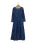 ne quittez pas（ヌキテパ）の古着「COTTON VOILE STRIPE TUCK SLEEVE DRESS」｜ネイビー