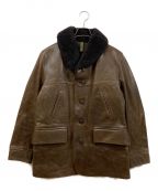 NIGEL CABOURNナイジェルケーボン）の古着「LEATHER CAR COAT」｜ブラウン