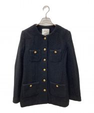 Lisiere (リジェール) Long Tweed Jacket ブラック サイズ:SIZE 38