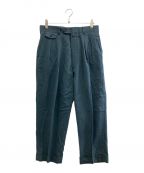 RAINMAKERレインメーカー）の古着「DRAPED WIDE CHINO PANTS」｜ブルー