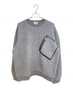 HERMESエルメス）の古着「Crewneck sweater with pocket detail」｜グレー