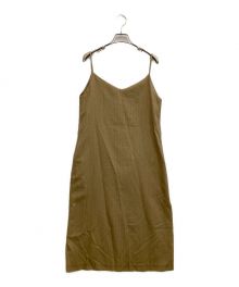 AURALEE（オーラリー）の古着「WOOL SILK HERRINGBONE SLIP DRESS」｜ブラウン