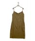 AURALEE (オーラリー) WOOL SILK HERRINGBONE SLIP DRESS ブラウン サイズ:1：3980円