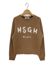 MSGM（エムエスジーエム）の古着「ロゴスウェット」｜ブラウン