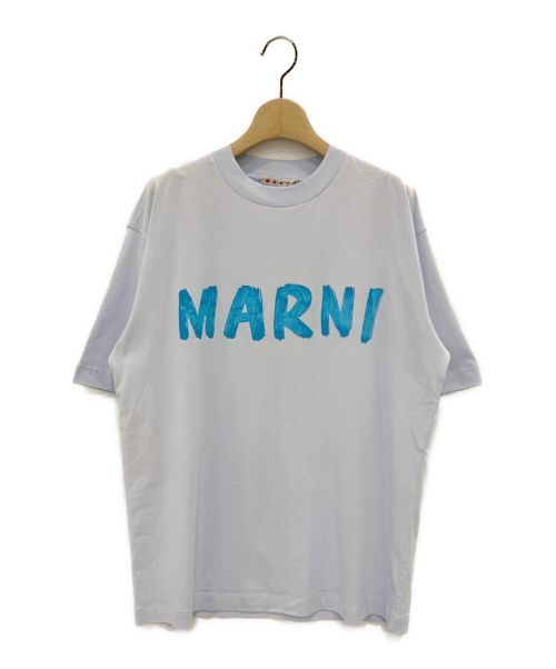 MARNI（マルニ）MARNI (マルニ) MARNI LOGO OGANIC COTTON JERSY ライトブルー サイズ:36の古着・服飾アイテム