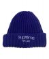 Supreme（シュプリーム）の古着「Classic Logo Chunky Ribbed Beanie」｜ブルー