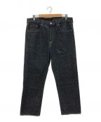 A.PRESSEアプレッセ）の古着「Black Washed Denim Pants」｜ブラック