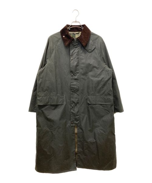 Barbour（バブアー）Barbour (バブアー) BURGHLEY/ワックス コットン ロング コート オリーブ サイズ:40の古着・服飾アイテム