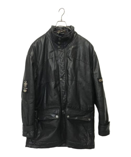 adidas（アディダス）adidas (アディダス) Olympic Leather coat ブラック サイズ:Lの古着・服飾アイテム