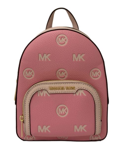 MICHAEL KORS（マイケルコース）MICHAEL KORS (マイケルコース) JAYCEE エンボスロゴ コンバーチブル バックパック エクストラスモール ピンクの古着・服飾アイテム