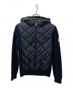 CANADA GOOSEカナダグース）の古着「Hybridge Quilted Knit Hoody　6800L」｜ブラック