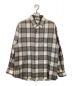 AURALEE（オーラリー）の古着「SUPER LIGHT WOOL CHECK SHIRT」｜ベージュ×アイボリー