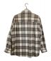 AURALEE (オーラリー) SUPER LIGHT WOOL CHECK SHIRT ベージュ×アイボリー サイズ:SIZE 5 未使用品：38000円